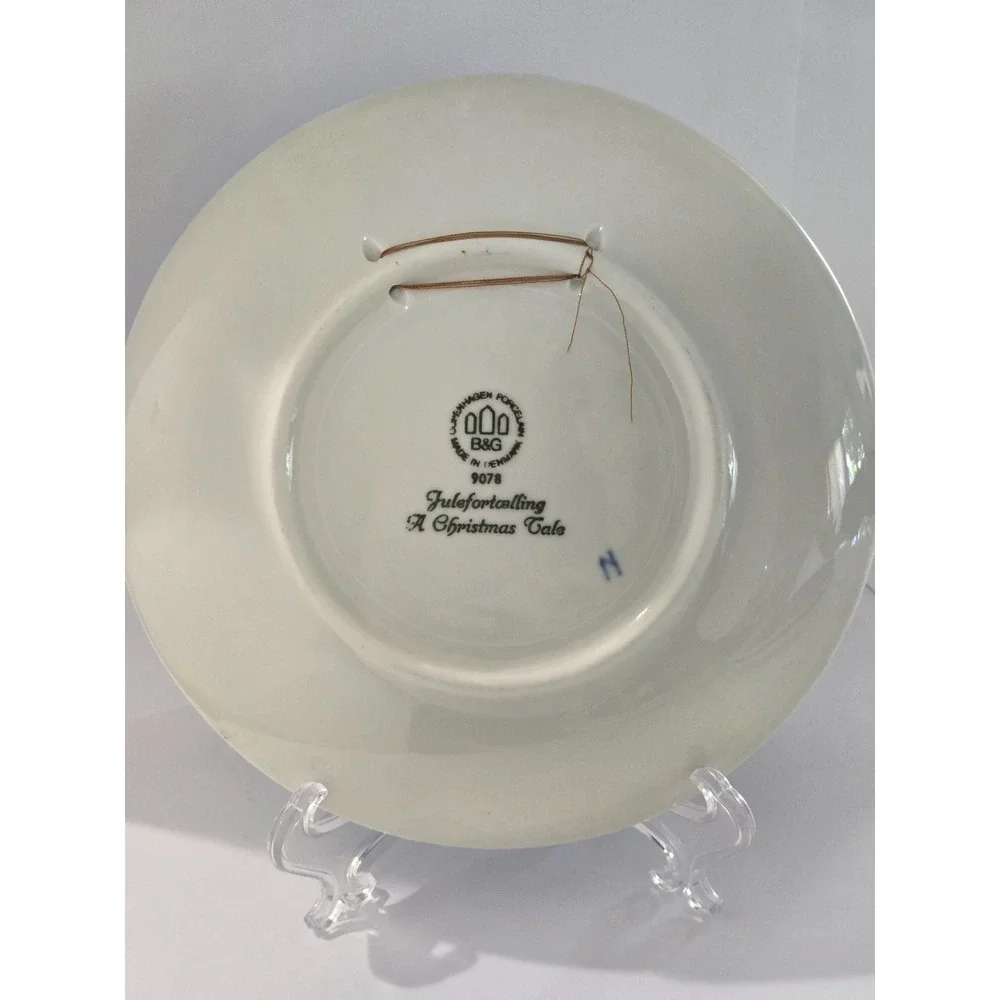 1978 Bing & Grondahl Annual Ceramic Plate - A Christmas Tale